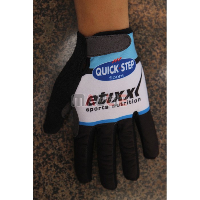 2020 Etixx Quick Step Guanti Dita Lunghe Ciclismo Nero Bianco